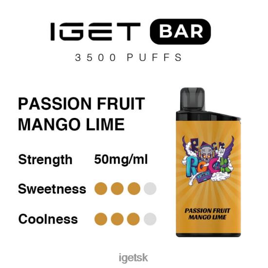IGET Shop - bar 3500 ťahov LR6L68281 mučenka mango limetka