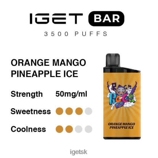 IGET Slovensko - bar 3500 ťahov LR6L68290 pomaranč mango ananás ľad
