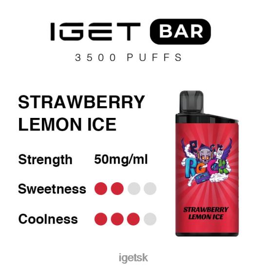 IGET Bar Shop - bar 3500 ťahov LR6L68293 jahodový citrónový ľad