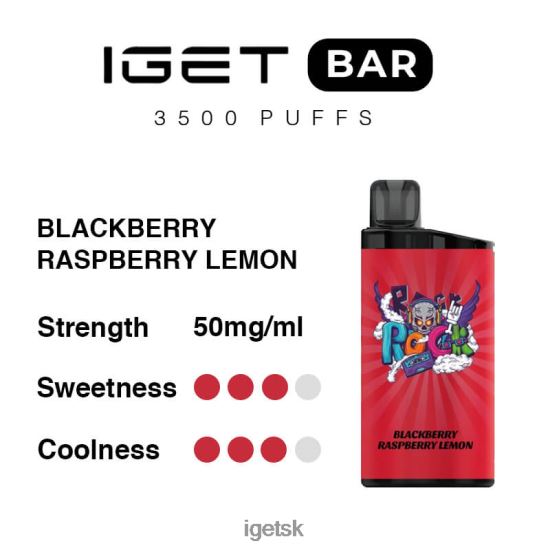 IGET Bar Sale - bar 3500 ťahov LR6L68296 černica malina citrón