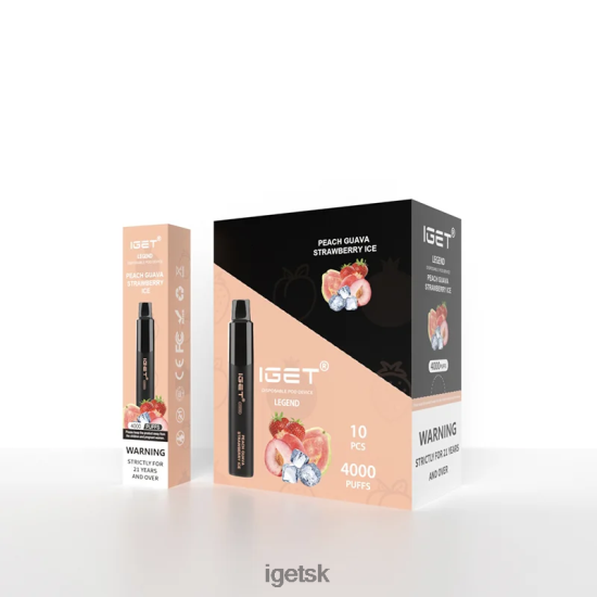 IGET Vape Sale - legend 4000 potiahnutí LR6L68320 broskyňová guava jahodový ľad