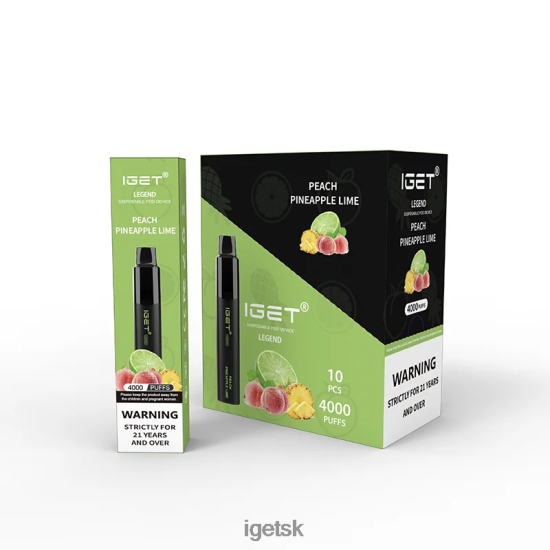 IGET Bar Shop - legend 4000 potiahnutí LR6L68338 broskyňa ananás limetka