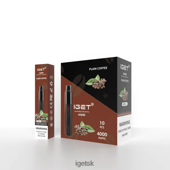 IGET Vape Sale - legend 4000 potiahnutí LR6L68340 obyčajná káva