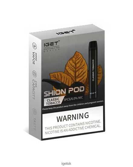IGET Wholesale - 3 x shion LR6L689 klasický tabak